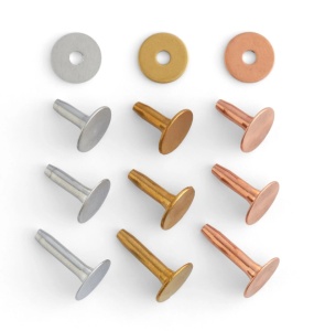Set nituri cu saibe din cupru pielarie Tandy Leather, 7 mm - Img 2