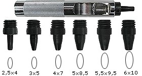 Set preducele ovale pentru pielarie, Leder Haus