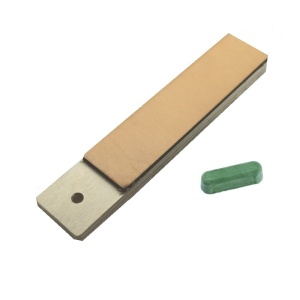 Set strop din piele tabacita vegetal de vita SP150x40.6 (150 x 40 mm, cu pasta) - Img 1