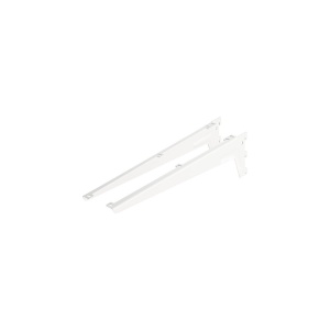 Set suporti raft pe sina Dolle Angle Brackets 480mm, alb, 2 piese