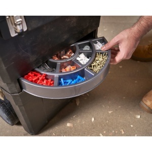 Stanley 1-93-968, Sistem modular pentru scule 2 in 1 Mobile Work, rulabil, maner rabatabil - Img 11