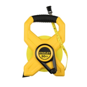 Stanley 2-34-792, ruleta deschisa cu banda din fibra de sticla 30m, masurari de precizie, tru-zero, rezistenta la coroziune, 30m x 13mm, blister
