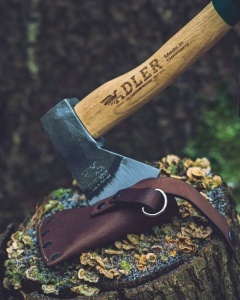 Topor Rheinland Hatchet cu teaca din piele Adler Tools - Img 11