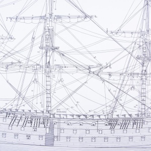 1028 Planuri constructie navomodel Amati, HMS Victory