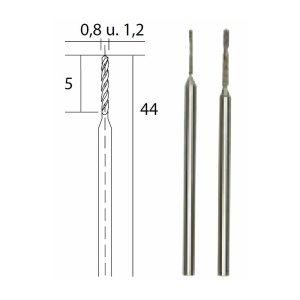 28255 Burghie diamantate 0,8 si 1,2mm, Proxxon - Img 6