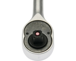 Antrenor cu clichet reversibil WGB 3/8" 200 mm, crom-vanadiu, mâner bicomponent cu buton - Img 2
