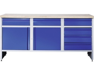 Banc de lucru industrial 1770 mm cu 2 usi si 6 sertare