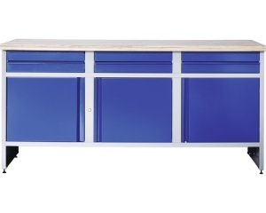 Banc de lucru industrial 1770 mm cu 3 usi si 6 sertare