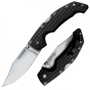 Briceag de buzunar Voyager large Clip Point - Plain Edge, Cold Steel