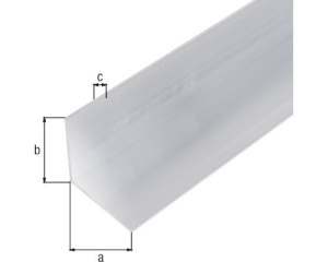 Cornier aluminiu Alberts 50x50x3 mm, lungime 2m, argintiu, eloxat - Img 2