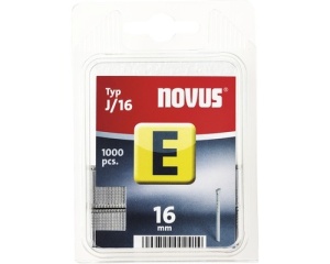 Cuie zincate Novus E 16mm pentru capsator pneumatic, pachet 1000 bucăți