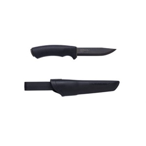 Cutit Bushcraft BlackBlade (C) Outdoor si Supravietuire, lama Otel Carbon C100S cu acoperire DLC , Morakniv - Img 2