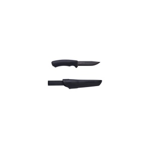 Cutit Bushcraft BlackBlade (C) Outdoor si Supravietuire, lama Otel Carbon C100S cu acoperire DLC , Morakniv - Img 2