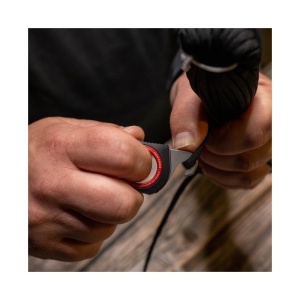 Cutit de salvare SOG Rapid Rescue Black + Red, cutter pentru centuri cu spargator de geam si teaca Quick-Deploy - Img 4