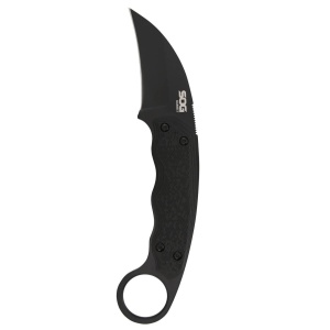 Cutit outdoor SOG Gambit Blackout, otel inoxidabil 7Cr17MoV, lama 66 mm