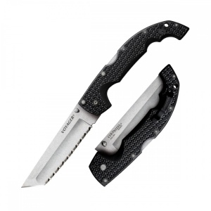 Cutit pliabil Cold Steel Voyager XL Tanto AUS10A Plain Edge / Serrated Edge - Img 4