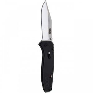 Cutit pliabil SOG Flare FLA1001-CP, lama Clip Point 8Cr13MoV Satin, deschidere asistata S.A.T., Arc Lock, maner GRN, EDC - Img 7