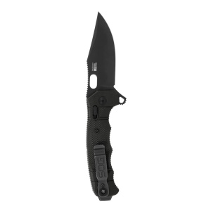 Cutit pliabil SOG SEAL XR Ti USA Made, lama CPM S35VN, maner titan, mecanism XR Lock, fabricat in SUA - Img 4