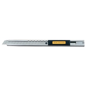 Cutter profesional din otel inoxidabil OLFA SVR-1 Japonia, precizie, 9 mm