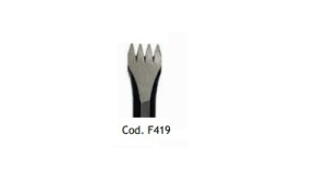 Dalti sculptura piatra pentru ciocan pneumatic 4 dinti, 7 mm, Milani Utensili
