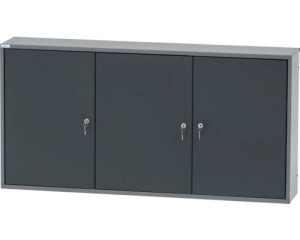 Dulap suspendat 1200x600x190 mm, cu 3 usi, 4 polite,18 cutii si panou perforat - Img 2