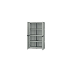 Dulap utilitar plastic 2 usi, Concert 1000x390x1720 mm, cu 3 polite - Img 4