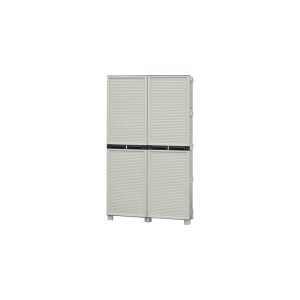 Dulap utilitar plastic 2 usi, Concert 1000x390x1720 mm, cu 3 polite - Img 2