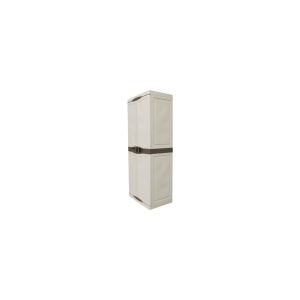 Dulap utilitar plastic 2 usi, Evolution 700x470x1780 mm, cu 4 polite si spatiu pentru unelte inalte - Img 6
