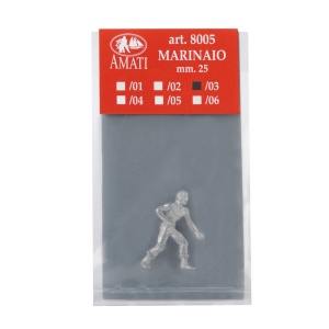 Figurina metalica marinar, pt navomodele / hobby, 25mm, Amati Italia - Img 2