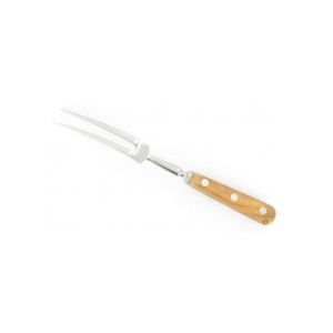 FOURCHCOLIVIER Furculita curbata, olive, lungime 15cm, otel carbon, maner din lemn de maslin, Sabatier Au Carbone - Img 2