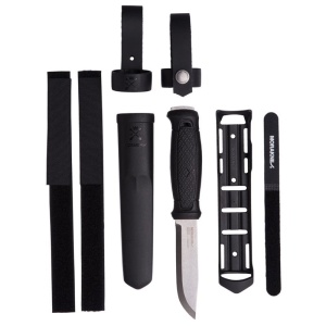 Kit Cutit Full-Tang Morakniv Garberg INOX Multimount, Teaca si maner Polimer negru, pentru Bushcraft și Outdoor - Img 3