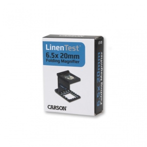 Lupa pliabila LinenTest din plastic 6,5x20 mm cu masuratori - Carson - Img 4