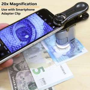 Microscop de buzunar Carson MicroMini cu 20x LED și iluminare UV - Img 3