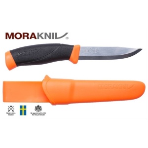Morakniv Companion HeavyDuty (S) Burnt Orange – Cutit Bushcraft cu Lamă Inox 12C27 - Img 4