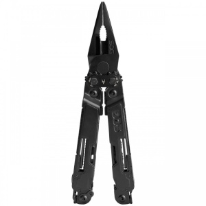 Multitool SOG PowerAccess Deluxe Black, 21 functii, Compound Leverage, kit 12 biti si husa nylon - Img 3