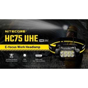 Nitecore HC75 UHE - Lanterna Frontala 3000 Lumeni USB-C - Img 17