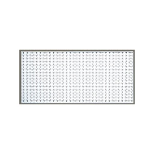 Panou perforat orizontal de 1000x500mm alb cu set de 40 carlige metalice/plastic - Img 3