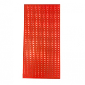 Panou perforat vertical de 500x1000 mm rosu cu set de 20 carlige plastic - Img 4