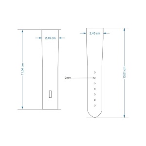 Sabloane taiere pentru curele de ceas din piele 18, 20, 22, 24mm latime - Img 5