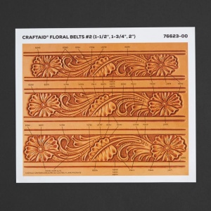 Sablon pielarie "Floral" pentru curele - Tandy Leather