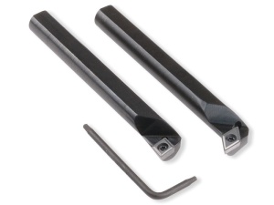 Scule de alezat stanga cu insertii din carbura, 55° sau 80°, 10mm, pentru strung Sherline - Img 6