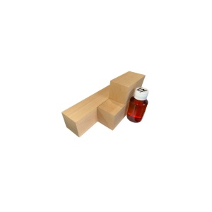 Set 3 blocuri de lemn de cires pentru cioplit 50x50mm cu 50 ml ulei in - Img 2