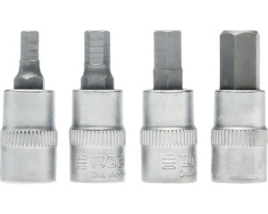 Set capete chei hexagonale WGB 1/4" 4-8 mm, 4 piese, crom-vanadiu