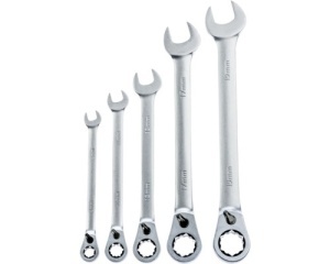 Set chei cu clichet WGB, 5 piese, crom-vanadiu