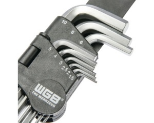 Set chei hexagonale cu cap sferic WGB 1,5-10 mm, 9 piese - Img 2