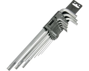 Set chei hexagonale pentru șuruburi deteriorate WGB 1,5-10 mm, 9 piese