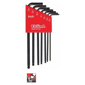 Set chei locas hexagonal cu cap sferic 5/64"-3/16"/ 7 piese - Img 2