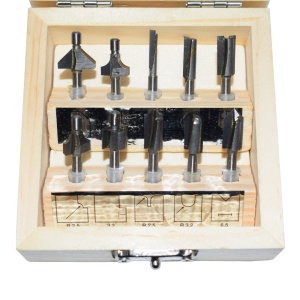 Set de 10 freze pentru profilat, ax 3.2mm, Proxxon 29020 - Img 10