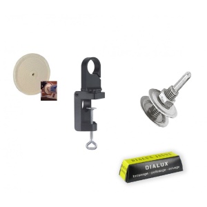 Set lustruire cu disc de bumbac