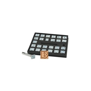 Set stante embosare piele ALFABET litere mari de 13mm - Img 4